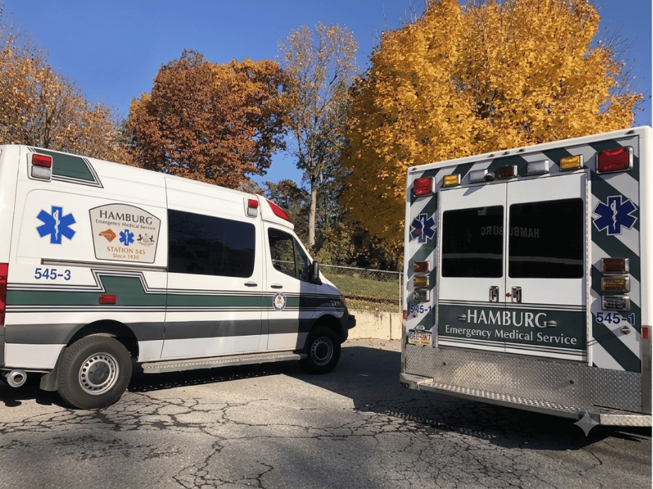 EMS Trucks Parked